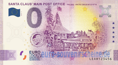 LEAH-2025-2 SANTA CLAUS' MAIN POST OFFICE FINLAND ARCTIC CIRCLE 66°33'07'N